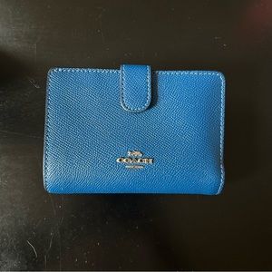 COACH Blue Leather Wallet